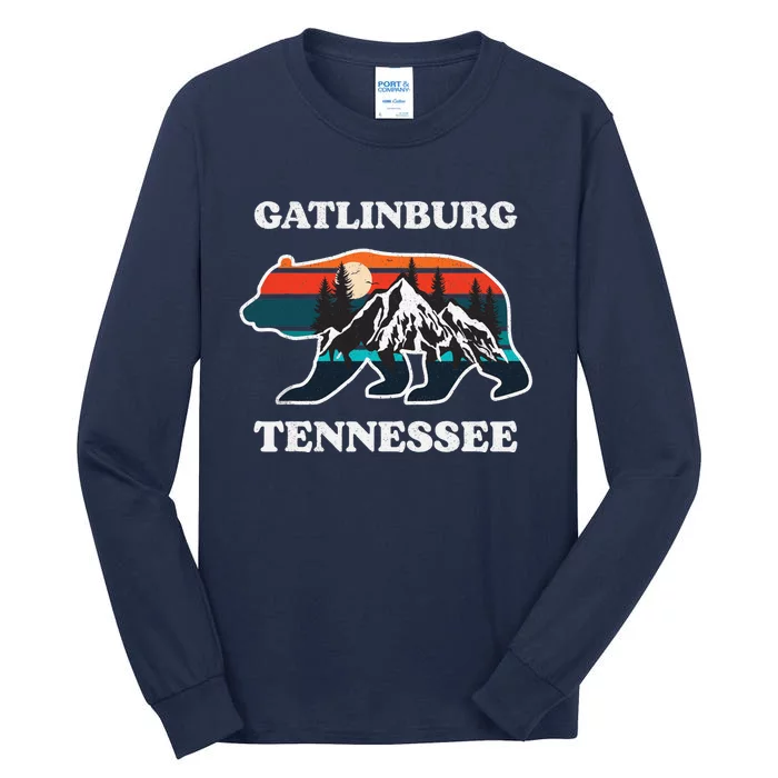 Gatlinburg Tennessee Great Smoky Mountains Bear Souvenir Tall Long Sleeve T-Shirt