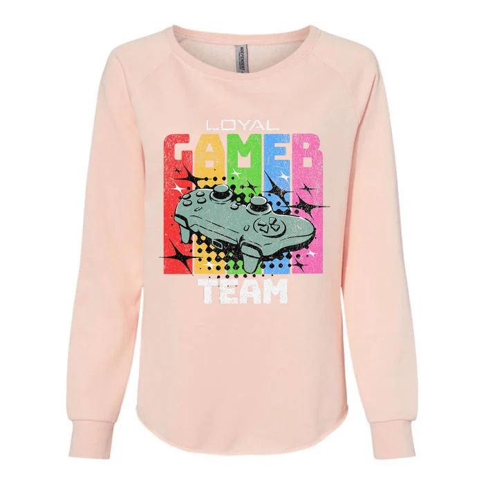 Gaming Team Gamer Crew Tournament Lan Party Gamer Womens California Wash Sweatshirt