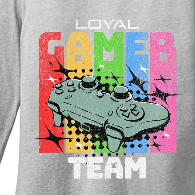 Gaming Team Gamer Crew Tournament Lan Party Gamer Womens CVC Long Sleeve Shirt