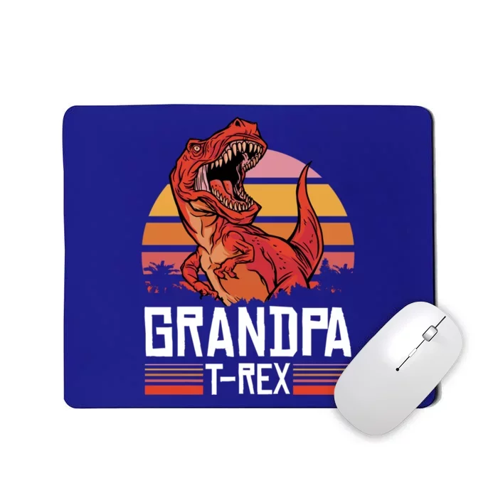 Grandpa Tcute Giftrex With A Dinosaur Cute Gift Mousepad