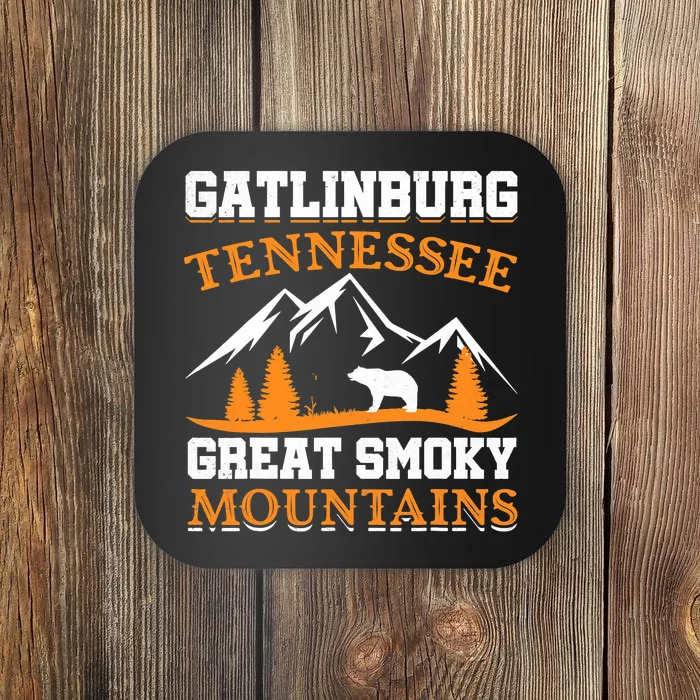 Gatlinburg Tennessee Great Smoky Mountains Souvenirs Bear Coaster