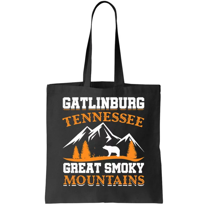 Gatlinburg Tennessee Great Smoky Mountains Souvenirs Bear Tote Bag