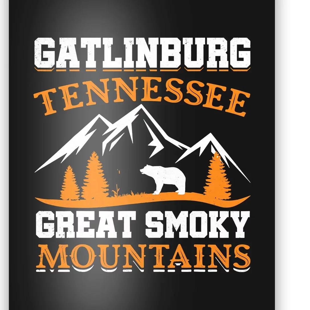 Gatlinburg Tennessee Great Smoky Mountains Souvenirs Bear Poster