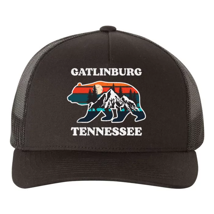 Gatlinburg Tennessee Great Smoky Mountains Bear Souvenir Yupoong Adult 5-Panel Trucker Hat