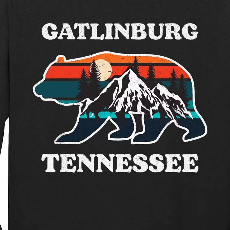 Gatlinburg Tennessee Great Smoky Mountains Bear Souvenir Long Sleeve Shirt