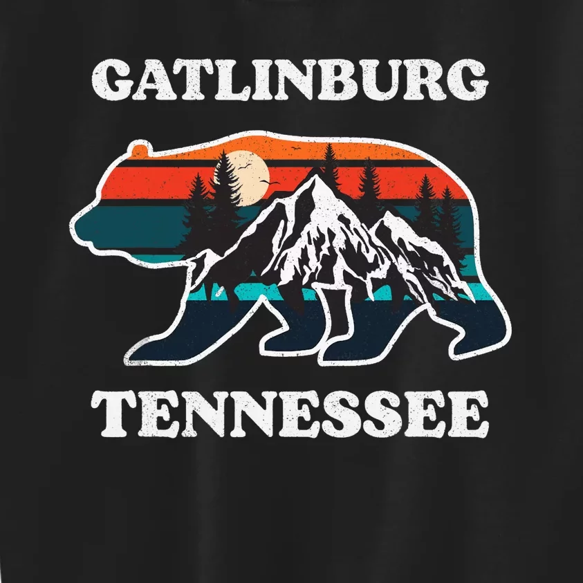 Gatlinburg Tennessee Great Smoky Mountains Bear Souvenir Kids Sweatshirt