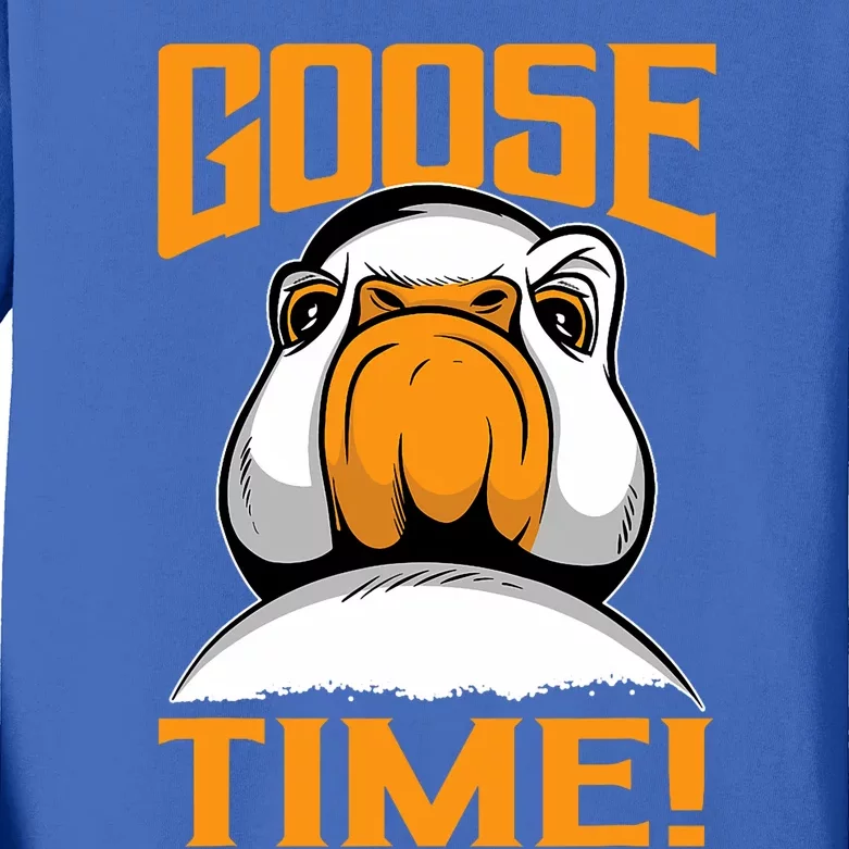 Goose Time Great Goose Design Goslings Kids Long Sleeve Shirt