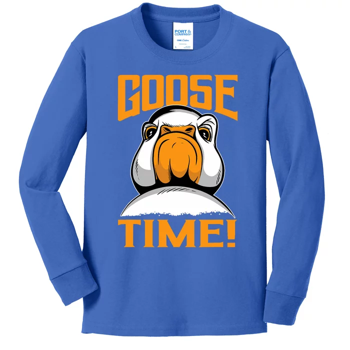 Goose Time Great Goose Design Goslings Kids Long Sleeve Shirt