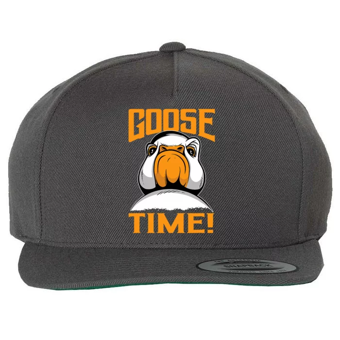 Goose Time Great Goose Design Goslings Wool Snapback Cap