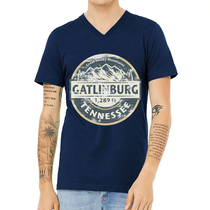 Gatlinburg Tennessee V-Neck T-Shirt