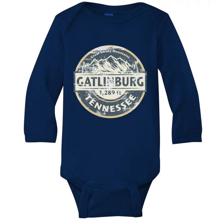 Gatlinburg Tennessee Baby Long Sleeve Bodysuit