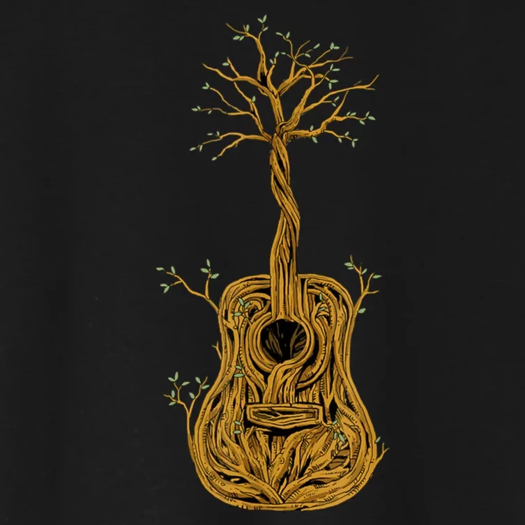 Guitar Tree Women's Crop Top Tee