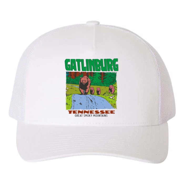 Gatlinburg Tennessee Great Smoky Mountains Bear Yupoong Adult 5-Panel Trucker Hat