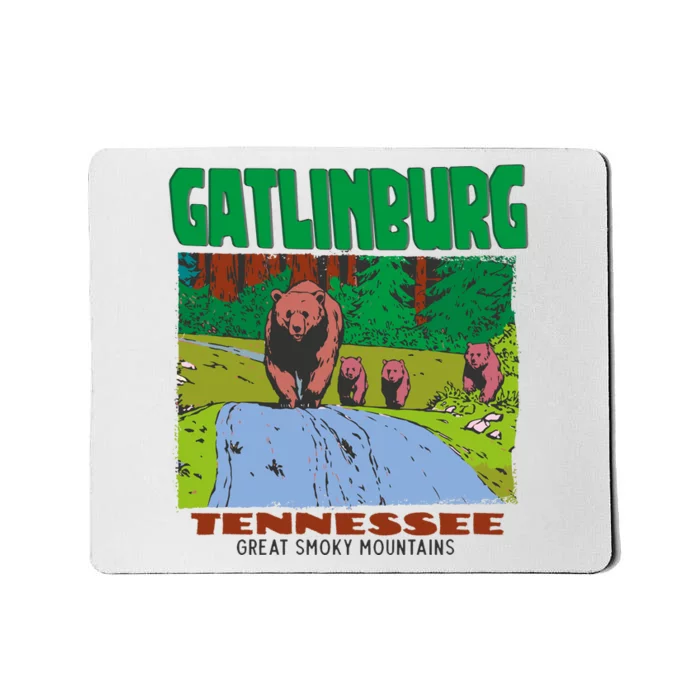 Gatlinburg Tennessee Great Smoky Mountains Bear Mousepad