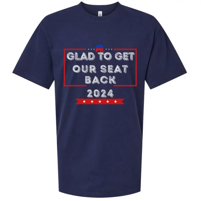 Glad To Get Our Seat Back. Donald Election Sueded Cloud Jersey T-Shirt