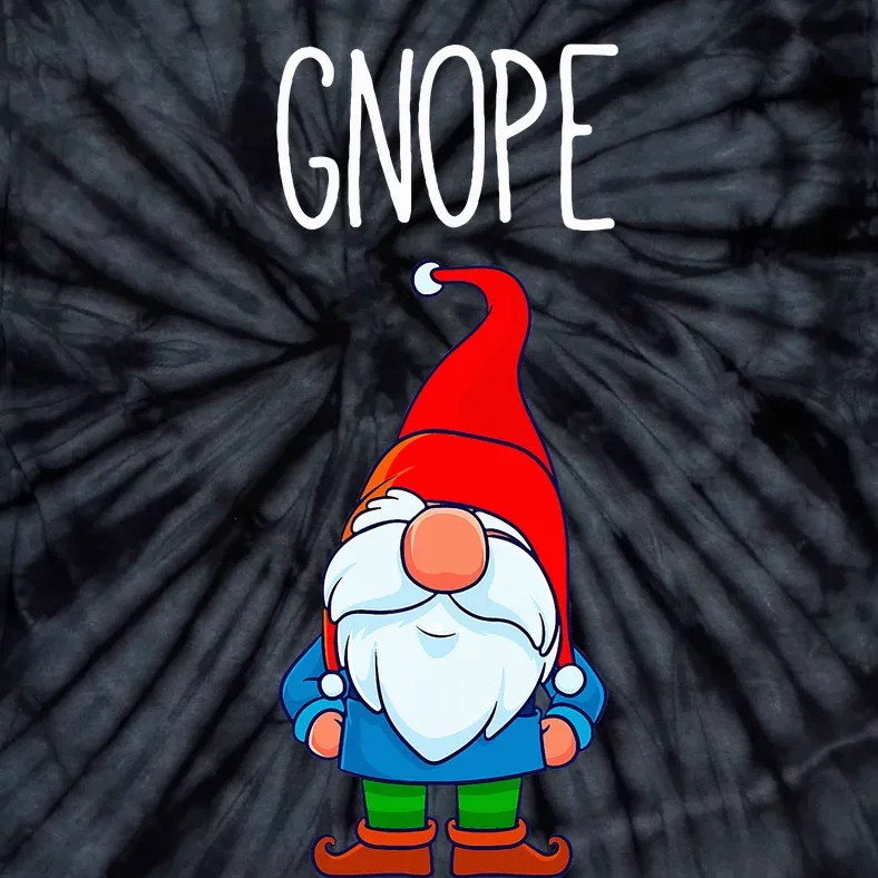 Gnope Tomte Garden Gnome Gift Funny Scandinavian Nope Tie-Dye T-Shirt