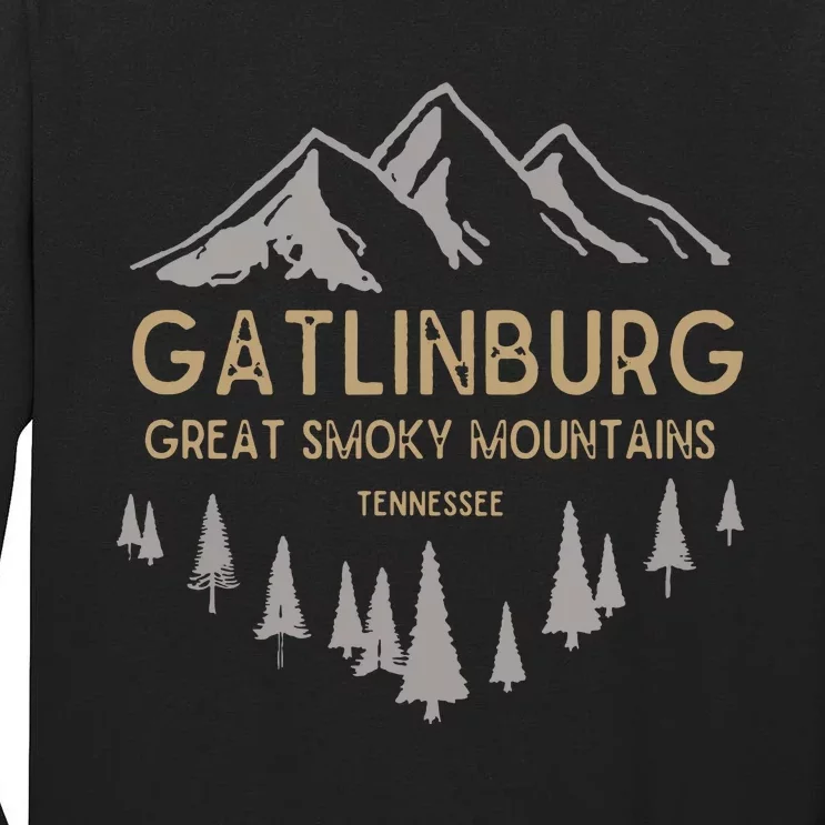 Gatlinburg Tennessee Great Smoky Mountains Souvenir Tall Long Sleeve T-Shirt