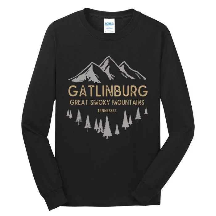 Gatlinburg Tennessee Great Smoky Mountains Souvenir Tall Long Sleeve T-Shirt