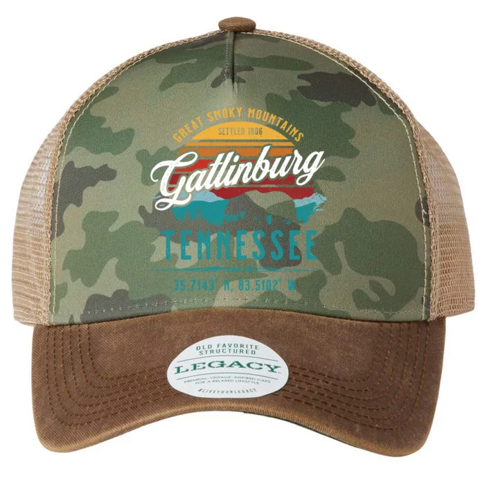 Gatlinburg Tennessee Great Smoky Mountains Bear Souvenir Cute Gift Legacy Tie Dye Trucker Hat