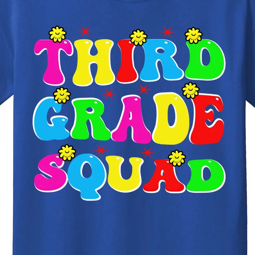 Groovy Third Grade Vibes 3Rd Grade Happy First Day Of School Gift Kids T-Shirt