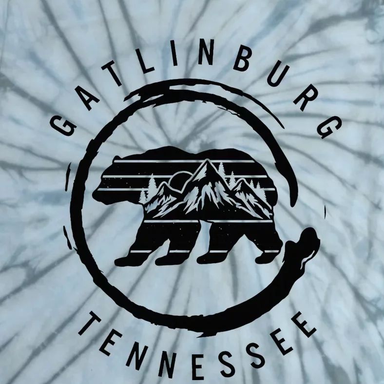 Gatlinburg Tennessee Great Smoky Mountains Bear Souvenir Tie-Dye T-Shirt