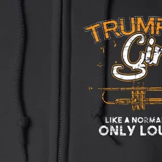 Girl Trumpet Full Zip Hoodie