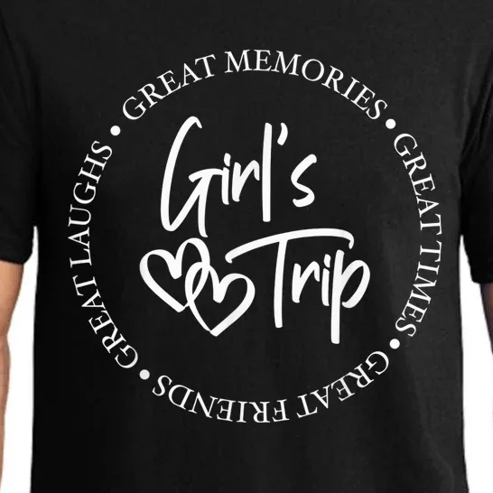 Girl Trip Girl's Weekend Great Memories Great Times Summer Pajama Set