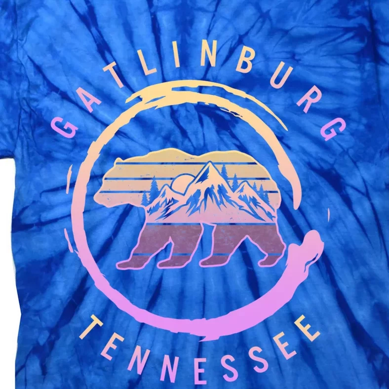 Gatlinburg Tennessee Great Smoky Mountains Bear Souvenir Gift Tie-Dye T-Shirt