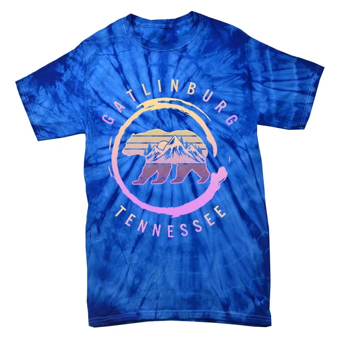 Gatlinburg Tennessee Great Smoky Mountains Bear Souvenir Gift Tie-Dye T-Shirt