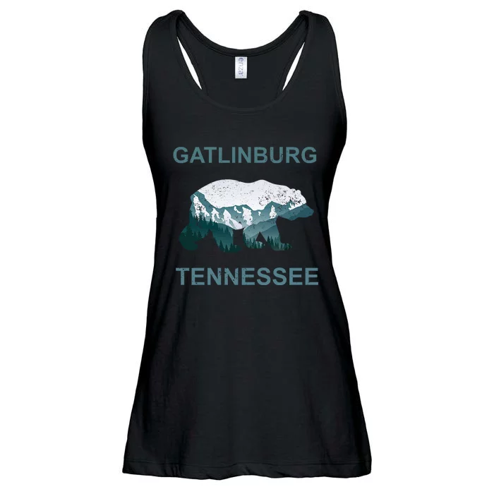 Gatlinburg Tennessee Great Smoky Mountains Bear Gift Ladies Essential Flowy Tank