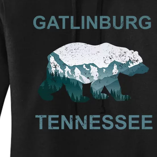 Gatlinburg Tennessee Great Smoky Mountains Bear Gift Women's Pullover Hoodie