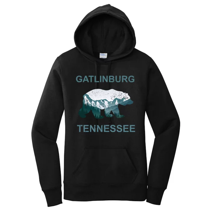 Gatlinburg Tennessee Great Smoky Mountains Bear Gift Women's Pullover Hoodie