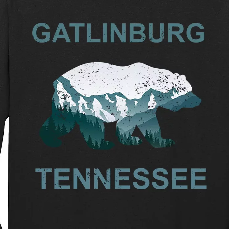 Gatlinburg Tennessee Great Smoky Mountains Bear Gift Tall Long Sleeve T-Shirt