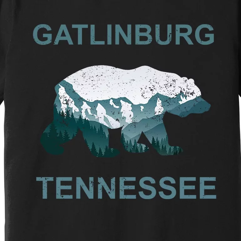 Gatlinburg Tennessee Great Smoky Mountains Bear Gift Premium T-Shirt