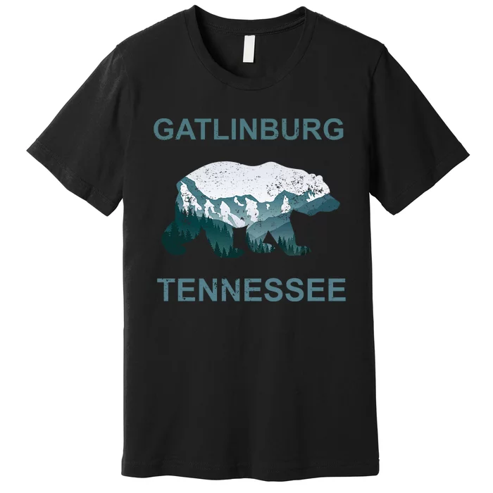 Gatlinburg Tennessee Great Smoky Mountains Bear Gift Premium T-Shirt