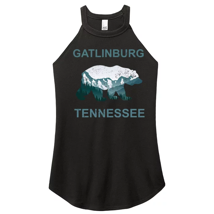 Gatlinburg Tennessee Great Smoky Mountains Bear Gift Women’s Perfect Tri Rocker Tank