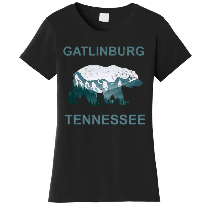 Gatlinburg Tennessee Great Smoky Mountains Bear Gift Women's T-Shirt