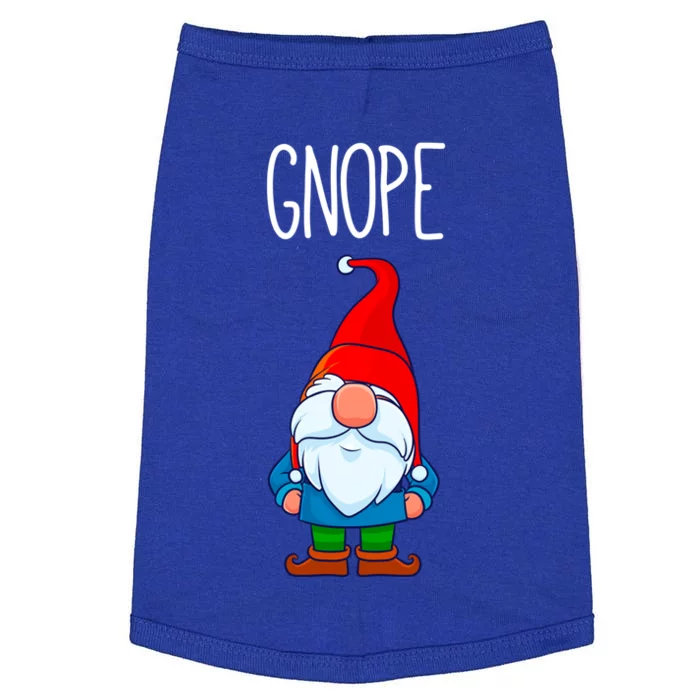 Gnope Tomte Garden Gnome Gift Funny Scandinavian Nope Meaningful Gift Doggie Tank