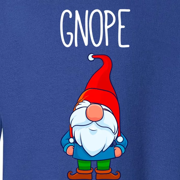 Gnope Tomte Garden Gnome Gift Funny Scandinavian Nope Meaningful Gift Toddler Sweatshirt