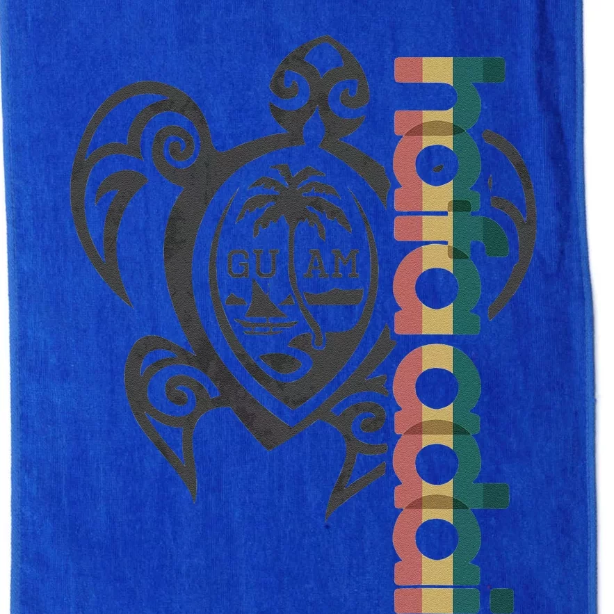 Guam Turtle Hafa Adai Guam Fishing Chamorro Guamanian Platinum Collection Golf Towel