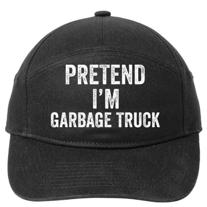 Garbage Truck Halloween Costume Pretend I'm Garbage Truck 7-Panel Snapback Hat