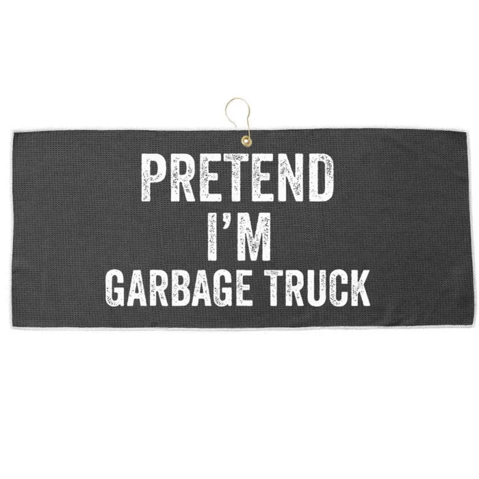 Garbage Truck Halloween Costume Pretend I'm Garbage Truck Large Microfiber Waffle Golf Towel