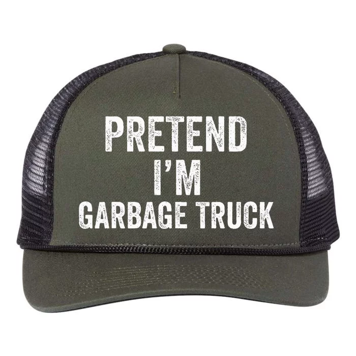 Garbage Truck Halloween Costume Pretend I'm Garbage Truck Retro Rope Trucker Hat Cap