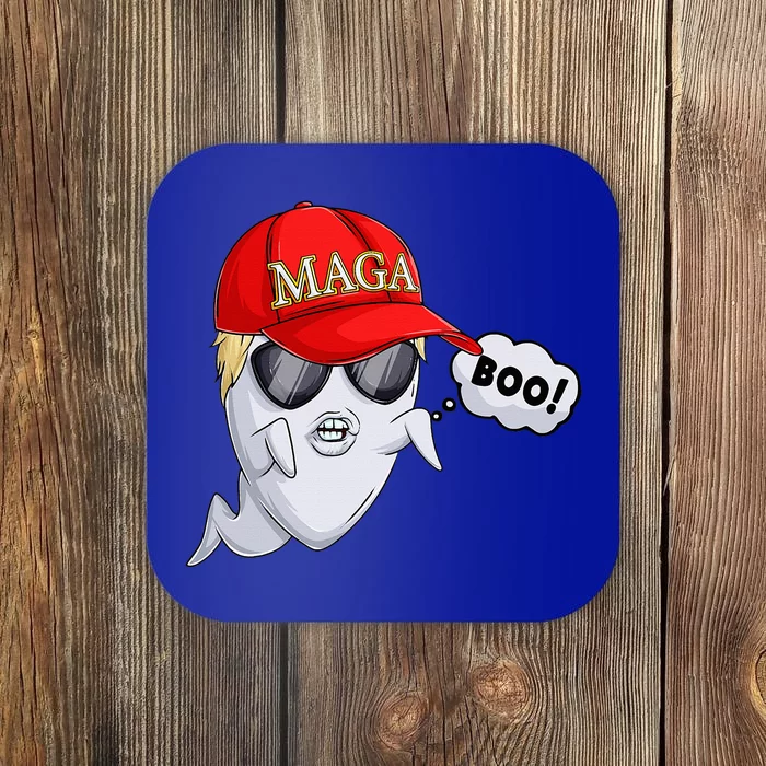 Ghost Trump Halloween Costume Maga Donald Trump Boo Coaster