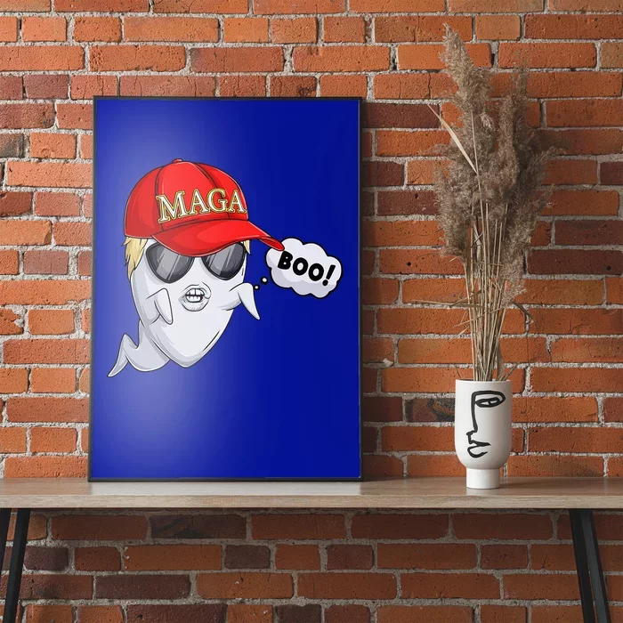 Ghost Trump Halloween Costume Maga Donald Trump Boo Poster