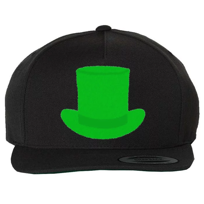 Grass Top Hat Funny St. Saint Patrick's Day Wool Snapback Cap