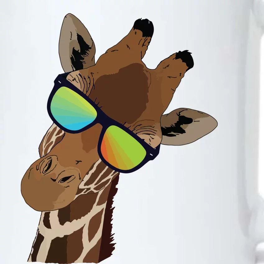 Good Time Hipster Giraffe, Giraffe Sunglasses Gift Black Color Changing Mug