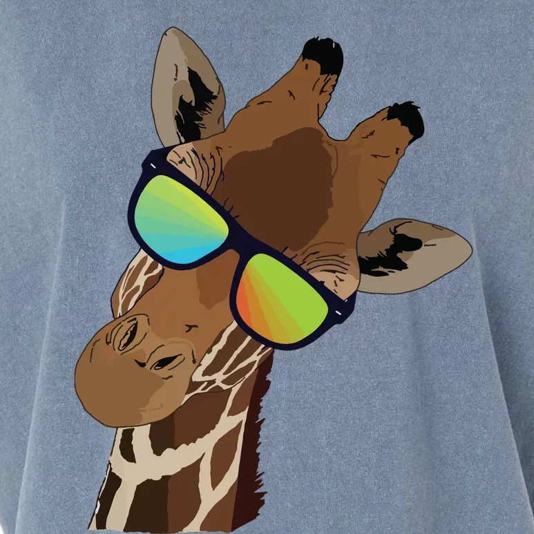 Good Time Hipster Giraffe, Giraffe Sunglasses Gift Garment-Dyed Women's Muscle Tee