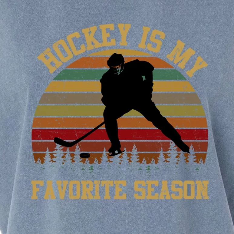 Graphic Tee Hockey Is My Favorite Season Great Gift Garment-Dyed Women's Muscle Tee