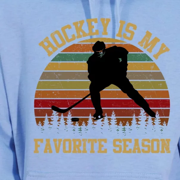 Graphic Tee Hockey Is My Favorite Season Great Gift Unisex Surf Hoodie